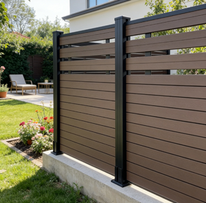 Cercado para Caballos WPC Resistente a los Rayos UV, Ecológico, de 4.5 pies de Altura, Cercado de Plástico Compuesto, Modelado 3D para Paneles de Jardín - Product Image 3