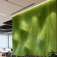 Panneau acoustique de 9 mm d'épaisseur, 1,22 m x 2,44 m, panneaux muraux décoratifs en fibre de polyester absorbant le son, isolation acoustique