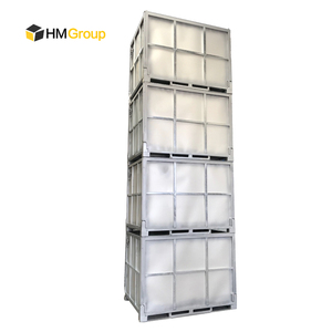 लॉजिस्टिक भंडारण परिवहन गैल्वेनाइज्ड भारी शुल्क ढहने योग्य धातु केटों - Product Image 4