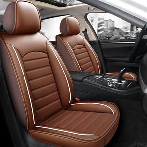 Ensemble complet de housses de siège de voiture en cuir PU universel avec coussin de siège de voiture, ajustement universel - Product Image 5