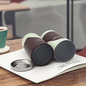 หลอดบรรจุภัณฑ์อาหารเกรดพรีเมีย<span class=keywords><strong>ม</strong></span>รักษ์โลกสำหรับกาแฟและ<span class=keywords><strong>ชา</strong></span> กล่องทรงกระบอกกระดาษแข็งแรงสวยงา<span class=keywords><strong>ม</strong></span>สำหรับบรรจุผงพร้อมซับในอะลูมิเนียมฟอยล์ - Product Image 1