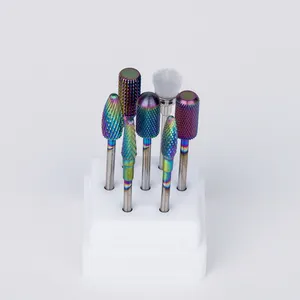 Manicure Accessoire Gereedschap Nail 6 Stuks Tungsten Carbide Nail Drill Bits Set