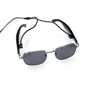 Prevención del viento GY200 ABS Marco de gafas Lentes de vidrio Gafas de sol Cámara remota Reproducción de música Traductor Gafas inteligentes AI - Product Image 2