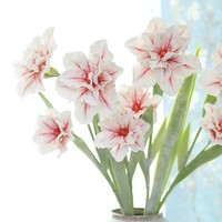 Fleur d'amarille artificielle imprimée en 3D, fleurs artificielles réalistes, décoration d'intérieur, arrangements floraux pour mariage, style magnolia