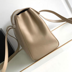 Sacs fourre-tout de luxe haut de gamme en cuir véritable beige pour femmes, sacs à main tendance pour femmes, sacs de soirée pour dames, sac à bandoulière à chaîne - Product Image 2