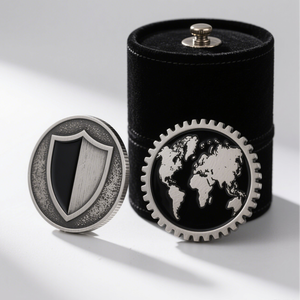 OEM Custom Gift Manufacturers Customs Gold Medal with <b>Packaging</b> Leather Box - Product Image 3