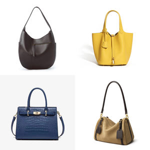 Sac à main de luxe pour femmes, en cuir véritable, souple, durable, grand format, polyvalent, simple, de haute qualité, vintage et chic - Product Image 5