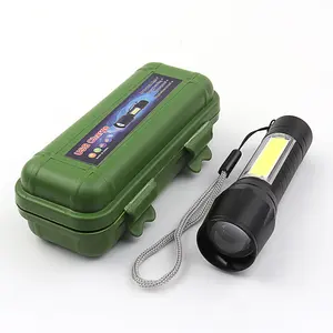 Linterna LED táctica Dingdian, linterna LED portátil regulable de 3 modos, linterna LED recargable por USB para pesca 80