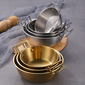 American Creative 304 Acier inoxydable <span class=keywords><strong>Panier</strong></span> à collation rond Bol à <span class=keywords><strong>salade</strong></span> de fruits pour les aliments frits Récipient de rangement polyvalent pour la cuisine - Product Image 2