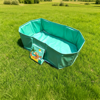 Baignoire pliable pour bébé, baignoire pour nourrissons, piscine pour enfants sans gonflage, carrée, en PVC non toxique, intérieur/extérieur, nouveau-né, tout-petit, grande, portable, 80 cm