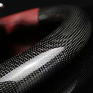 Volant en fibre de carbone personnalisé en usine, compatible avec <span class=keywords><strong>Porsche</strong></span> 911 <span class=keywords><strong>GT3</strong></span>/GT2 <span class=keywords><strong>RS</strong></span>/GT4 <span class=keywords><strong>RS</strong></span> & 718 991 992 Panamera Carrera Cayman - Product Image 5