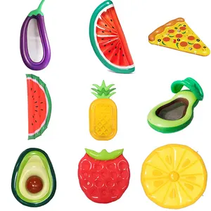 Wholesale Outdoor Pizza Water Toy Adult Kids Float Inflatable Swimming Ring Water Games