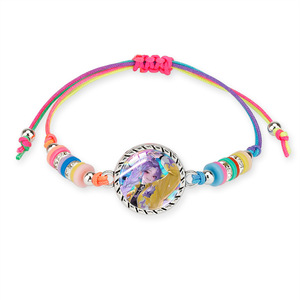 Bracelet Rétractable et Ajustable en Corde Arc-en-ciel avec Pendentif Cristal pour Groupe KPOP, Motif Dessin Animé - Product Image 6
