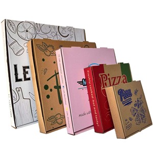 Contenants à emporter résistants à la graisse, emballages en papier, boîtes à pizza en carton ondulé pour gâteaux, biscuits, aliments, artisanat - Product Image 5