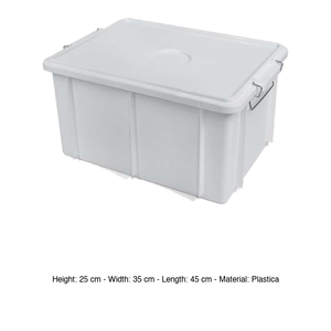 Stackable Transport <b>Box</b> 45 × 35 × 25 h cm, with Lid Giganplast - Product Image 3