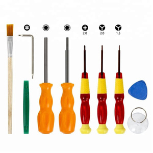 10 en 1 bricolage 3.8mm 4.5mm Tri Wing Torx tournevis de sécurité jeu Bit Kit d'outils de réparation pour Nintendo Switch/N64/<span class=keywords><strong>Nes</strong></span>/<span class=keywords><strong>DS</strong></span>/Wii/GBA - Product Image 2