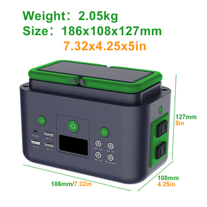 200W 110V 220V 태양광 패널 가정용 휴대용 발전소 충전 스테이션 보조배터리 - Product Image 5
