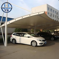 Garage personnalisé en acier pour l'extérieur, structure préfabriquée, abri imperméable en métal, abris de voiture portables, hangars, bâtiments de stockage de garage à vendre