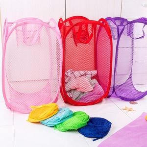 <span class=keywords><strong>Panier</strong></span> <span class=keywords><strong>à</strong></span> <span class=keywords><strong>linge</strong></span> empilable en nylon <span class=keywords><strong>à</strong></span> mailles fines, coloré, grand format, pour le rangement <span class=keywords><strong>à</strong></span> domicile, avec un design moderne - Product Image 3