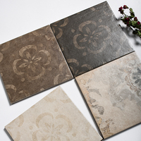 Carreaux antidérapants en céramique mate à motifs 300x300mm, absorption d'eau <0,5%, adaptés aux salles de bain et aux salons, haute qualité