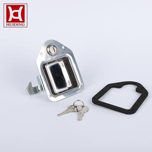 Loquet à languette pointue en acier inoxydable avec <span class=keywords><strong>4</strong></span> trous de rivetage, poignée de tirage encastrée non verrouillable pour remorque, boîte à outils, porte d'armoire - Product Image 6