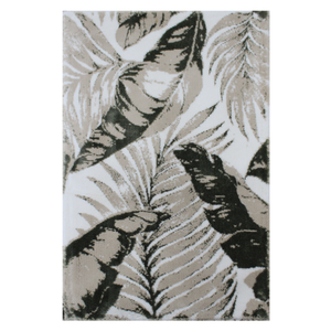 Tapis de bain en coton recyclé teint en fil, tissé jacquard, 70x120cm, écru / beige / vert Nil, production sur mesure, fabriqué en Turquie - Product Image 2