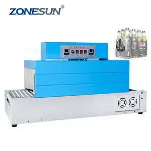 ZONESUN-caja automática de cosméticos para teléfono, máquina de embalaje de encogimiento de película térmica para zapatos y libros