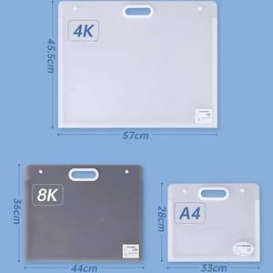 LISI A2/A3/A4 Estuche de almacenamiento de arte impermeable grande Carpeta de Cartera con asas de PP para dibujar bocetos y carteles de fotografía - Product Image 2
