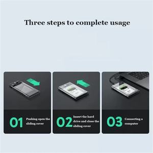 Carcasa Externa para Disco Duro <span class=keywords><strong>USB</strong></span> 3.0 de 2.5 Pulgadas, SATA a <span class=keywords><strong>USB</strong></span> 3.0, UASP, Transparente, <span class=keywords><strong>Portátil</strong></span>, para Disco Duro de 2 TB, Sin Herramientas - Product Image 4