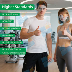 OEM fabrika ab ve USDA olmayan gdo Vegan organik bezelye izole Protein tozu bezelye, kahverengi pirinç, Chia tohumları organik Protein - Product Image 4