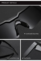 Lunettes de soleil de sport coupe-vent transfrontalières très vendues, lunettes de protection extérieures avec monture PC et protection UV pour hommes