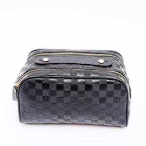 Mode <span class=keywords><strong>cuir</strong></span> portable femmes maquillage sac grande capacité fermeture éclair personnalisé maquillage sac de rangement avec <span class=keywords><strong>pochette</strong></span> dame voyage sacs à cosmétiques - Product Image 6