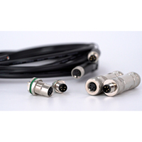 Connecteur M5 M8 M12 M16 7/8" M23 IP68 étanche en laiton, à montage sur panneau PCB, mâle/femelle, 3-12 broches, 10A, pour applications automobiles et PC