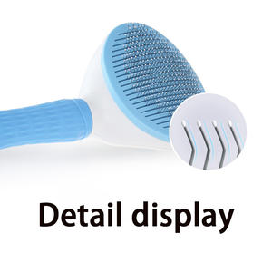 Cepillo de Aseo para Perros Pequeños, de Acero Inoxidable, Autolimpiante, para Pelo Corto y Largo, Elimina Nudos y Enredos, TPR - Product Image 2