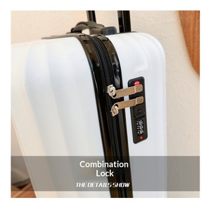 Valise rigide OEM ABS PC 20 pouces légère, durable, de luxe, résistante aux rayures, <span class=keywords><strong>bagage</strong></span> <span class=keywords><strong>cabine</strong></span> avec roulettes pivotantes à 360° - Product Image 6