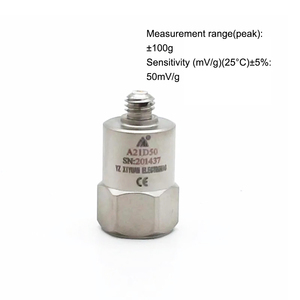 סוג מתח חד-צירי IEPE מד תאוצה לשימוש כללי ניטור מקוון תעשייתי מד תאוצה רטט טווח 100 גרם - Product Image 3