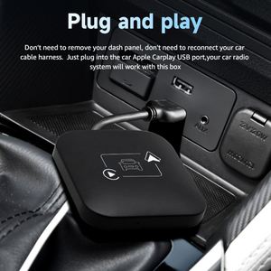Portable universel Plug Play sans fil CarPlay Android adaptateur automatique USB/Bluetooth/WiFi intégré garantie 1 an utilisation facile pour la plupart - Product Image 3