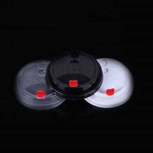 <span class=keywords><strong>Tapa</strong></span> de Vaso de Plástico PP Negro de 90 mm de Diámetro <span class=keywords><strong>con</strong></span> Tapón para Té de Burbujas - Product Image 5