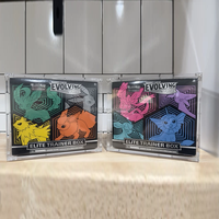 Boîte de protection en acrylique avec couvercle magnétique, boîte d'entraînement d'élite, boîte de présentation en acrylique pour cartes, boîte de présentation de protection ETB Poke Mon