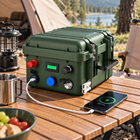 Batterie au lithium LiFePO4 12V 100Ah, station d'alimentation portable pour le camping en plein air, les camping-cars, la pêche et la sauvegarde à domicile en Europe