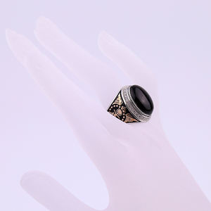 MYF Factory custom wholesale Anillos otomanos 925 plata de ley hombres anelli ottomani vintage turchi 925 uomini in argento sterling - Product Image 3