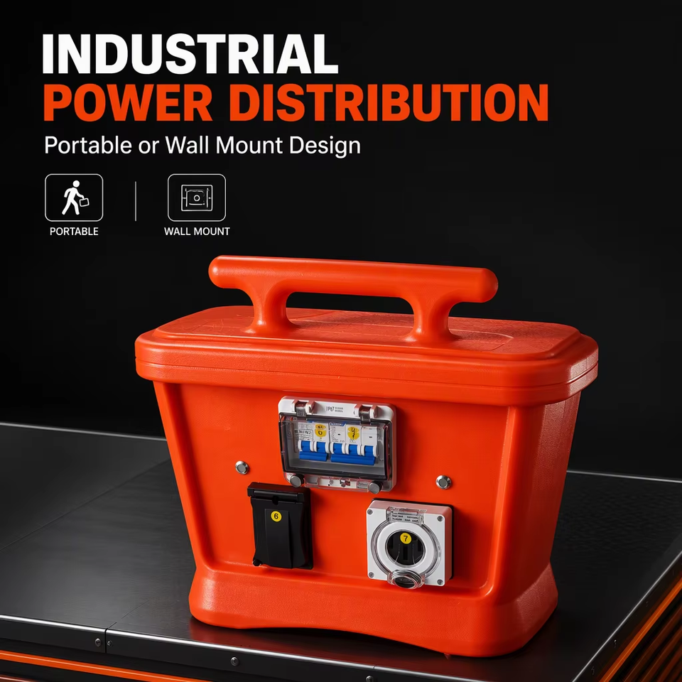 Modular Electrical Box Image CHEM PC Industrial Temporary Cam-lock Connector Distribution Box ...