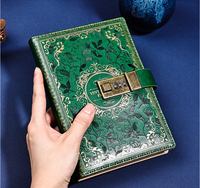 Carnet de mots de passe vintage personnalisé B6 avec serrure, carnet créatif, carnet d'étudiant, papeterie, carnet