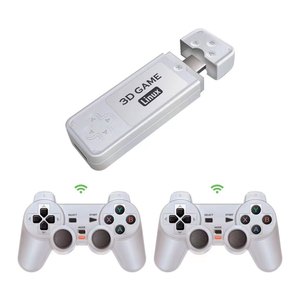 Y6 2,4G inalámbrico TV <span class=keywords><strong>Game</strong></span> Stick doble mango <span class=keywords><strong>Retro</strong></span> familia portátil consola de videojuegos 4K HD compatible con juegos multijugador para PS - Product Image 1