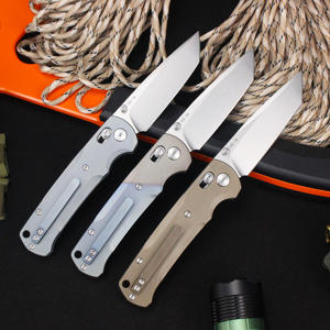 نصل جديد ، سكين جيب للصيد والبقاء على قيد الحياة للصيد والتخييم من سبائك التيتانيوم عالية الصلابة - Product Image 2