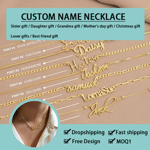 Collana Personalizzata con Nome a Farfalla in Acciaio Inossidabile Placcato Oro 18K, Incisione Personalizzata, Regalo <span class=keywords><strong>per</strong></span> Ragazze Adolescenti - Product Image 5