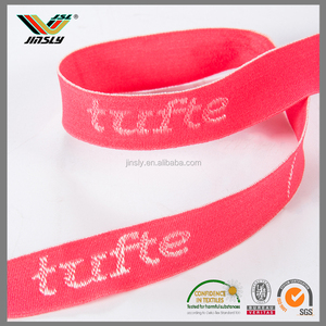 Jacquard thư 1 inch rộng bông vải đàn hồi dây đeo uhmwpe Spandex vành đai tùy chỉnh in logo 25mm Jacquard thư vải - Product Image 5