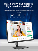 Wholesale All in One Computer 23.8 Inch Intel Core i7-10875H 8GB DDR4 256GBSSD PC Desktop Computer With Camera For business Home