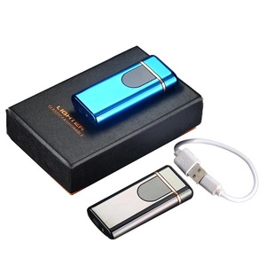 TECHNO Custom Logos Rechargeable Slim Arc Flip Top <b>Windproof</b> Durable Zinc Alloy Electric Handheld Coil Smoking Business Gifts - Product Image 6