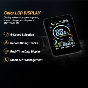 Bicicleta Eléctrica de Montaña y Ciudad para Adultos, Fabricada en la UE, 48V 20Ah, Llanta Gruesa de 20 Pulgadas, Motor de 250W en la Rueda Trasera, Frenos de Disco, Doble Suspensión, Pantalla LCD - Product Image 3